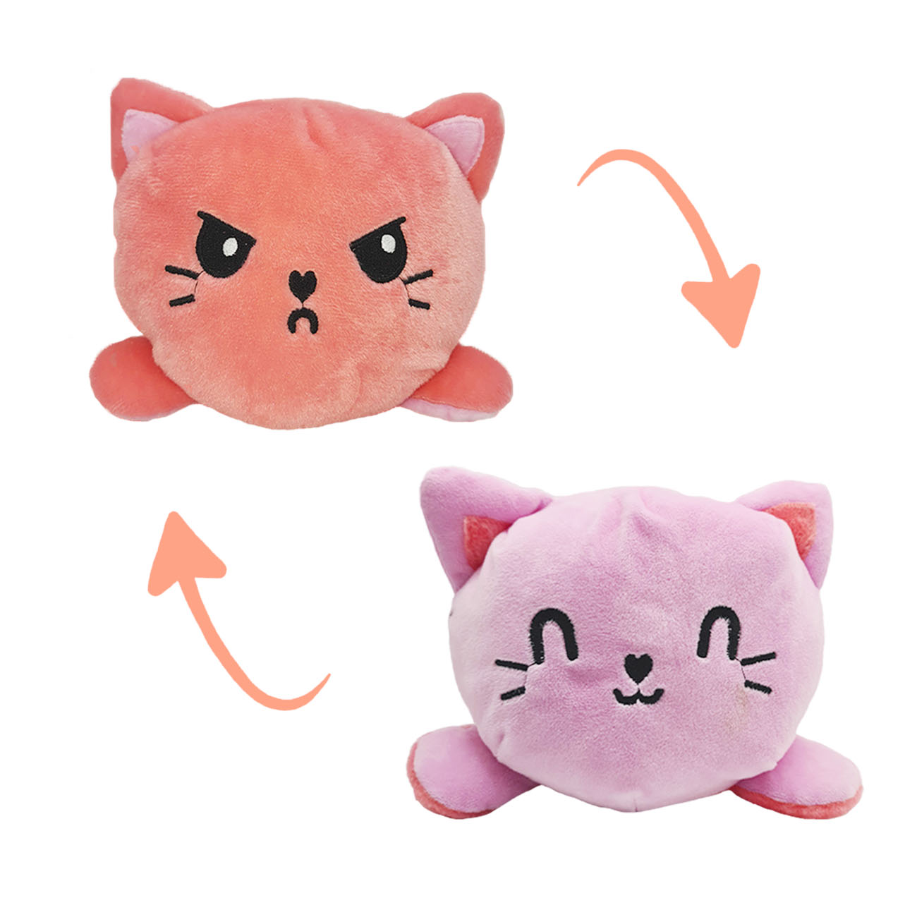 Gatos reversibles de discount peluche